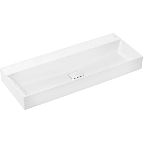 Hansgrohe Xevolos E wastafel - 120x48x14cm - zonder kraangat - opzet - smartclean - wit SW1164911