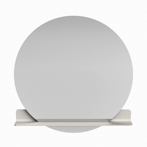 Mondiaz SPOT spiegel – Ø110 cm – met planchet – Linen (offwhite) SW1235557