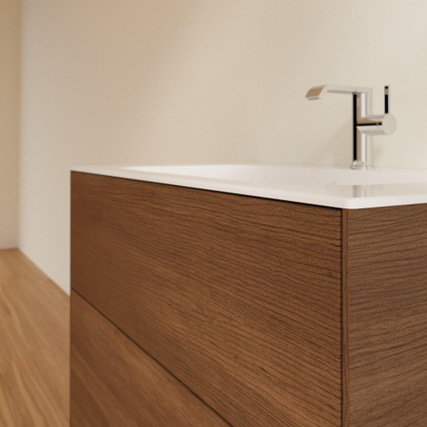 Villeroy & Boch finion wastafelonderbouwkast - met 2 ladenen - 79.6x59.1x49.8cm - voor meubelwastafel - 4164 80/81/84 - Walnut Veneer (mat hout) SW106676