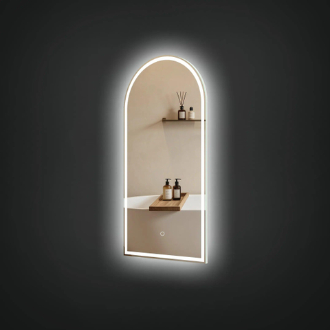 Arcqua Cove spiegel - 40x80cm - met led verlichting - met verwarming SW1601596
