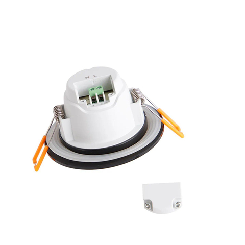 QAZQA Blanca Inbouwspot - 9x9cm - incl. LED - 3 staps dimbaar - IP44 - mat zwart SW1187214