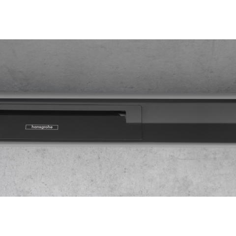 Hansgrohe RainDrain Flex Douchegoot - 100cm - inkortbaar - wandmontage - mat zwart SW1590393