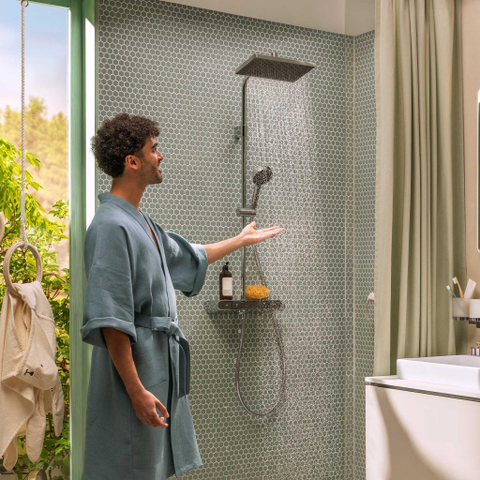 Hansgrohe Activera Q colonne de douche - 29cm - thermostatique - chromé SW1566638