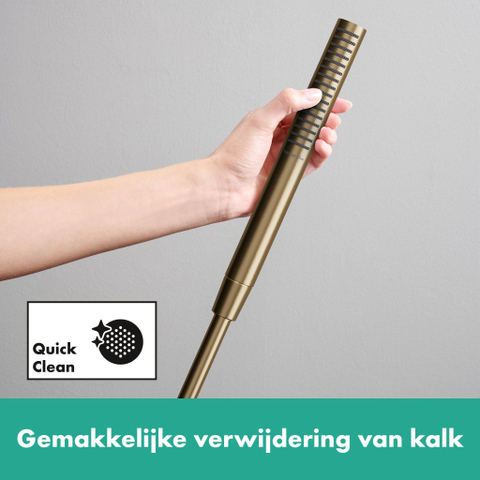Hansgrohe Pulsify s Staaf - handdouche 100 - 1jet - ecosmart+ - geborsteld brons SW917941
