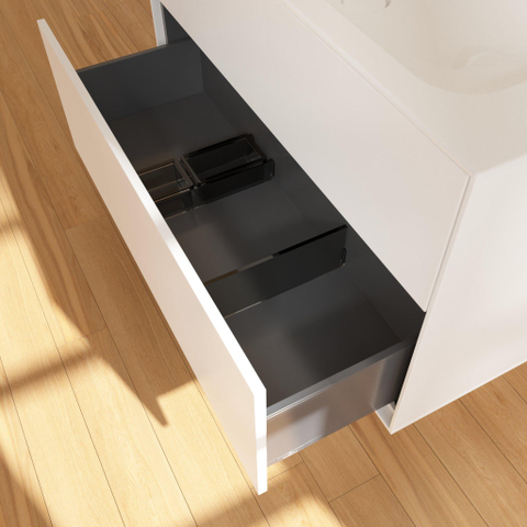 Villeroy & Boch finion wastafelonderkast - 99.6x59.1cm - 2 lades - mat wit SW479488