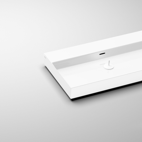 Clou Wash Me lavabo 90x42x8cm sans bonde Céramique Blanc SW440840