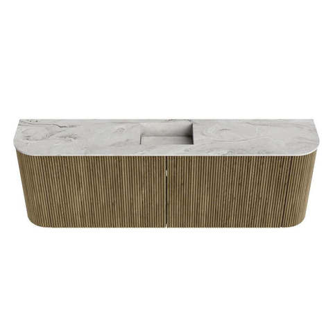 Mondiaz JOYA-DLUX 123.2cm toiletmeubel - ronding links en rechts kleur Dusk - Wastafel FAYE positie Midden 1 kraangat kleur Glace. SW1423214