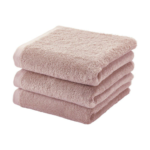 Aquanova London Handdoek - 55x100cm - 1 stuks - Oud roze SHOWROOMMODEL SHOW26925