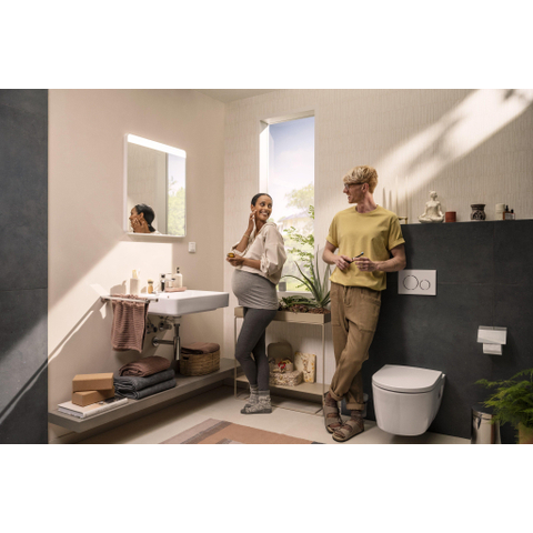 Hansgrohe EluPura Original S WC suspendu 54x36cm - sans rebord - AquaChannel Flush - céramique - blanc brillant SW1164937