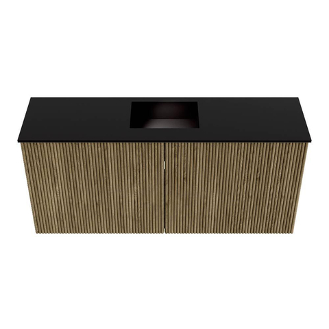 Mondiaz JOYA 90cm meuble de toilette - couleur Dusk - Vasque FAYE position Milieu Sans trou de robinet couleur Urban SW1421647