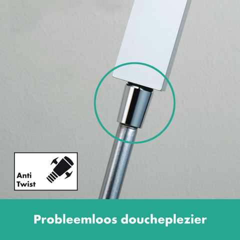Hansgrohe Pulsify e Doucheset - 100 - 1jet - ecosmart+ - met glijstang 90 cm - hoogglans chroom SW918220