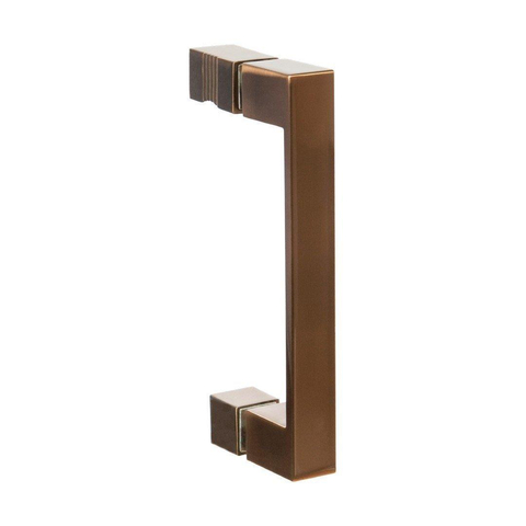 BRAUER Créer porte de douche 90x200cm 2 pièces sans cadre avec anti-calcaire et verre de sécurité 8mm cuivre SW486599