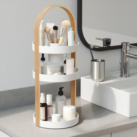 Umbra Bellwood boîte de rangement 20x20x50cm Plastique Blanc/naturel SW539499