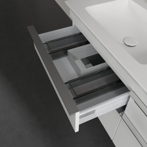 Villeroy & Boch venticello wastafelonderkast - 125.3x59cm 4x lade - mat wit GA43717