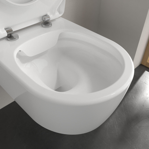Villeroy & Boch Avento combi pack - met wandcloset - diepspoel DirectFlush - met slimseat closetzitting - 37x53cm - softclose - quickrelease - White Alpine (glans wit) SW59890