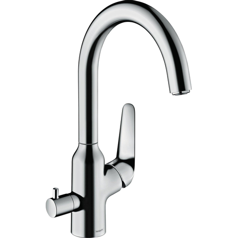 Hansgrohe M42 M424-H220 1-gats keukenkraan m. stopkraan v. vaatwasser m. 110° draaibare uitloop chroom SW241699