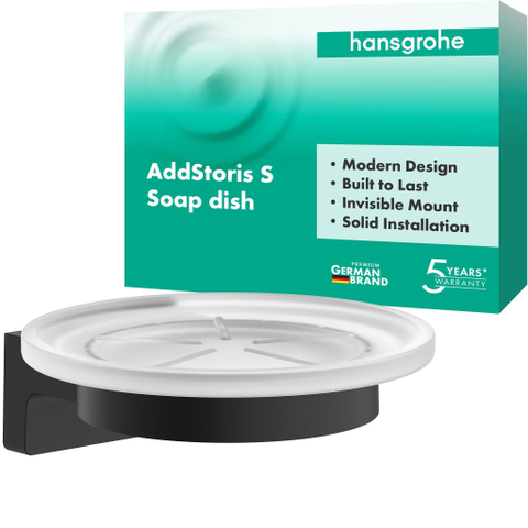 Hansgrohe AddStoris S zeepschaal mat zwart SW1567130