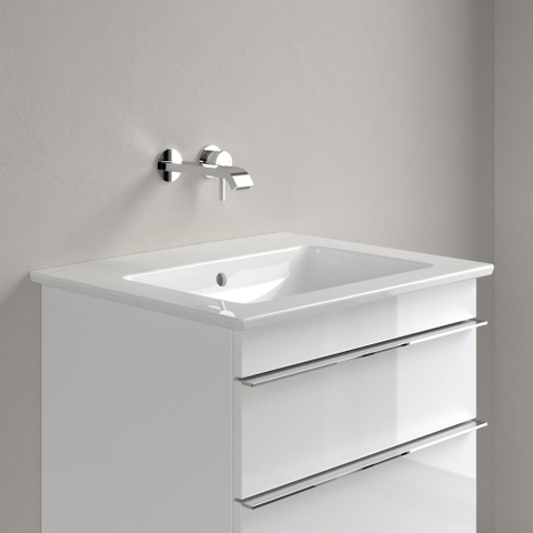 Villeroy & Boch venticello wastafel - zonder kraangat - 60x50cm - met overloop - White Alpine (glans wit) 1025154