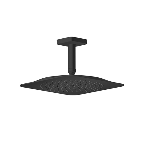 AXOR Citterio C douche de tête - 27x27cm - avec raccord plafond - noir mat SW1152185