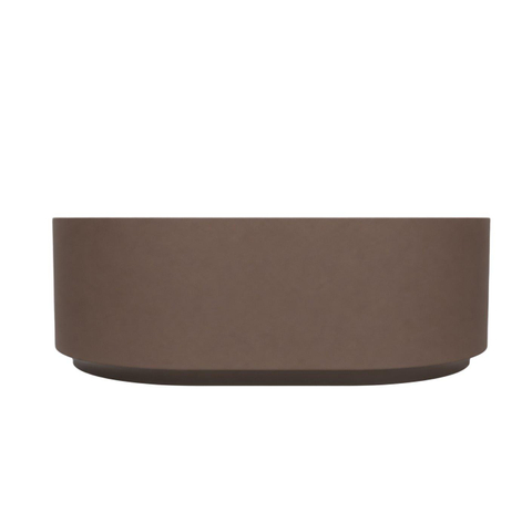 Arcqua Case Opbouw Waskom - ovaal - 40x28cm - mat chocola SW1584230