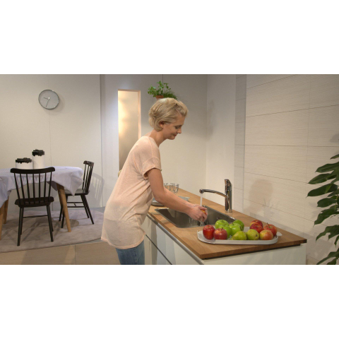 Hansgrohe Logis M31 - keukenmengkraan - eengreeps - ComfortZone - 160 - draaibereik 360° - hoogglans chroom GA53608