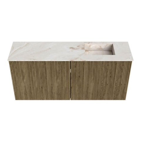 Mondiaz JOYA-DLUX 90cm toiletmeubel - kleur Dusk - Wastafel FAYE positie Rechts 1 kraangat kleur Frappe. SW1423102