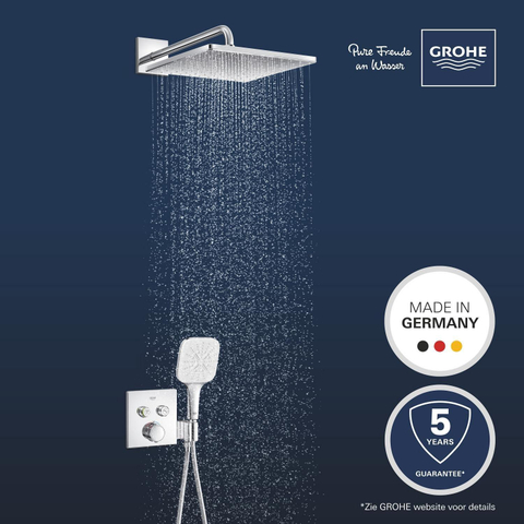 Grohe QuickFix Precision SmartControl Inbouw Douchesysteem - Vitalio Rain Mono 310 Cube hoofddouche - chroom SW1120186