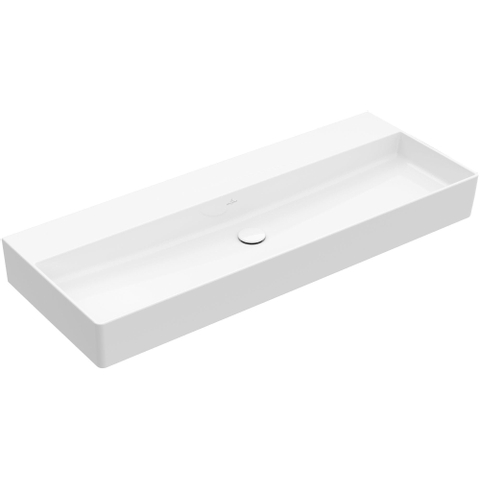 Villeroy & Boch memento 2.0 wastafel - 120x47cm - zonder kraangat - zonder overloop - White Alpine (glans wit) SW479738