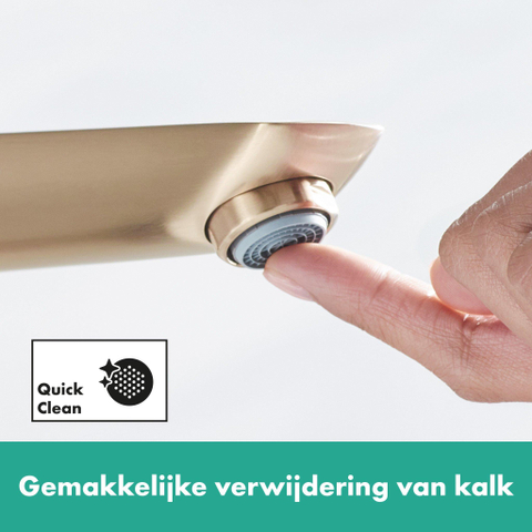Hansgrohe Talis e 1 greeps wastafelmengkraan - 240 zo/afvoer - geborsteld brons SW528868