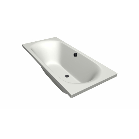 Xenz Cuba Baignoire duo - 180x80x51 - bonde centrale - acrylique - blanc mat SW103057