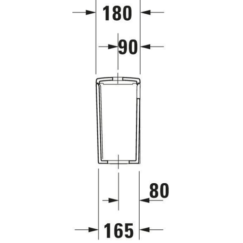 Duravit Me by starck reservoir 395x350x180mm single fl. inc/binnenw wit SW527900