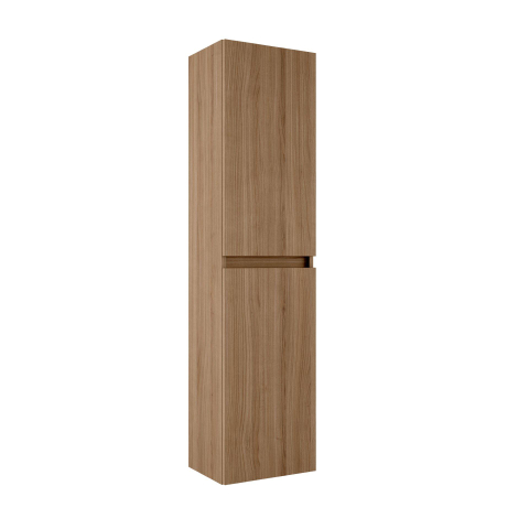 Saniclass Chaci Armoire haute - 140x35x27cm - 2 portes - chêne chaud SW1529799