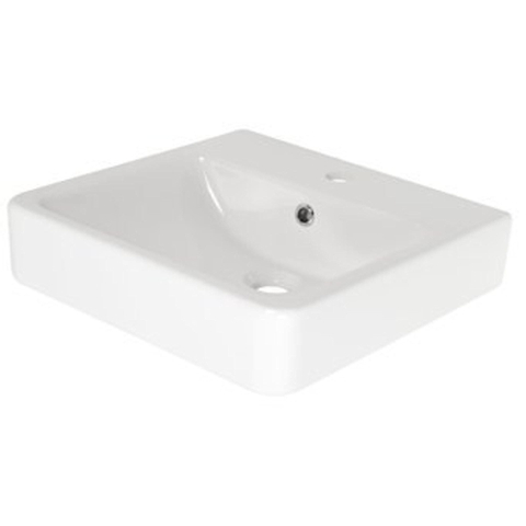Plieger Seattle wastafel met overloop 45x45cm wit SW96154