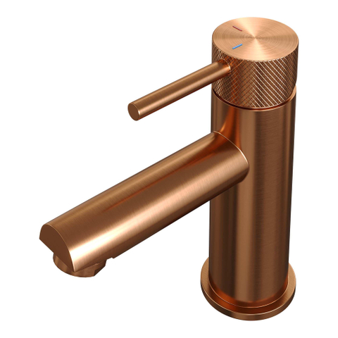 Brauer Copper carving Wastafelmengkraan opbouw - laag - model a - PVD - geborsteld koper SHOWROOMMODEL SHOW26749