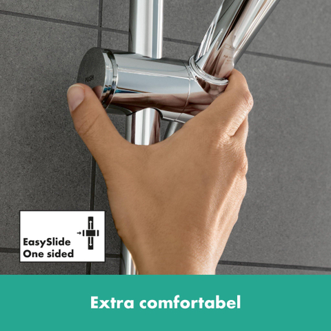 Hansgrohe RainFinity Doucheset - 130 - 3jet - glijstang 90cm - hoogglans chroom SW925809
