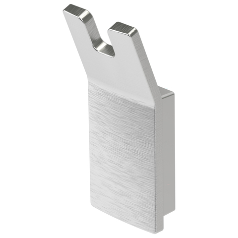 Haceka Aline Patère - double - aluminium brossé SW654138