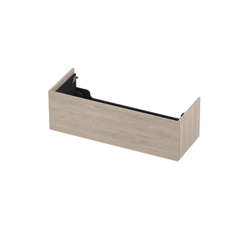 INK Wastafelonderkast - 120x45x37.6cm - 1 lade - push to open - MFC - Ivoor eiken SW798168