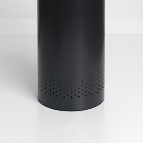 Brabantia Panier à linge 60L Couvercle Liège Noir mat SW277573