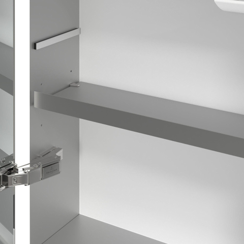 Villeroy & Boch My View Now My view - inbouw spiegelkast - 130x75cm - 3 deuren - 3 contactdoos LED - zilver SW641678