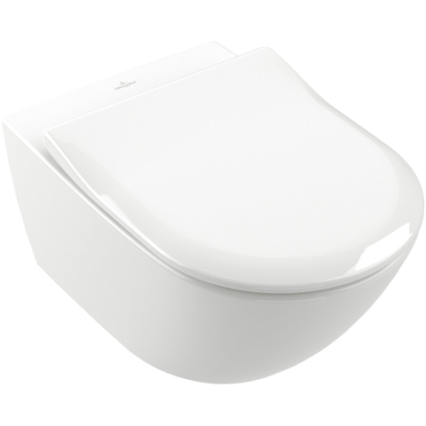 Villeroy & Boch Subway 2.0 toiletzitting Slimseat - softclose en quickrelease - quickrelease - White Alpine (glans wit) GA91964