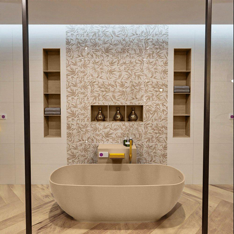 MONDIAZ ROCK Baignoire autoportante - 170x70cm - couleur Rosee / Rosee SW1015095