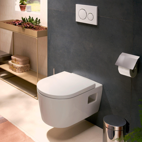Hansgrohe EluPura Original S WC suspendu – AquaChannel Flush – profondeur 54 cm – avec abattant – blanc brillant SW1164949