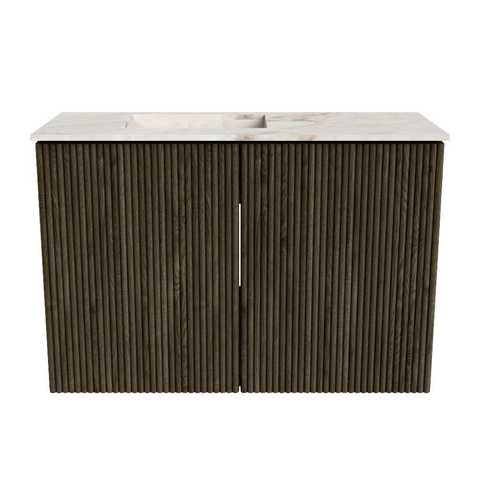 Mondiaz JOYA-DLUX 60cm toiletmeubel - kleur Shadow - Wastafel FAYE positie Links Zonder kraangat kleur Frappe. SW1422699
