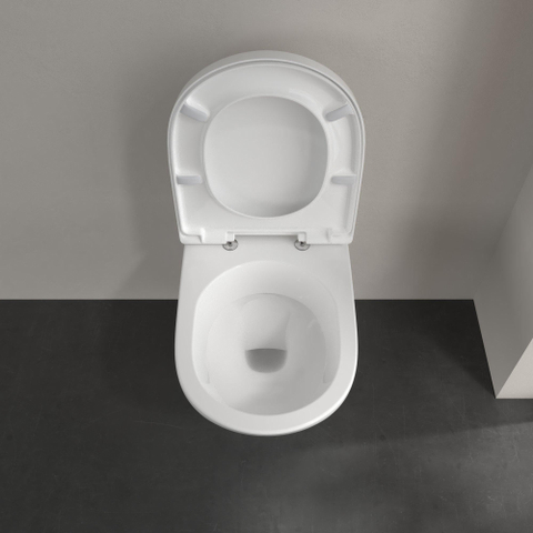 Villeroy & Boch O.novo pack wandcloset - met spoelrand - diepspoel zitting - softclose - White Alpine (glans wit) 0124208