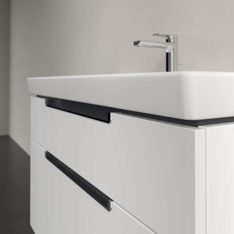 Villeroy & Boch Subway 2.0 wastafelonderkast - 98.7x59x44.9cm - mat wit 1025043