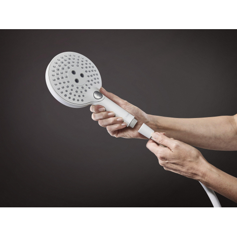 Hansgrohe Raindance Select S - showerpipe - 240 - 1jet PowderRain - met thermostaat - mat wit SW297297