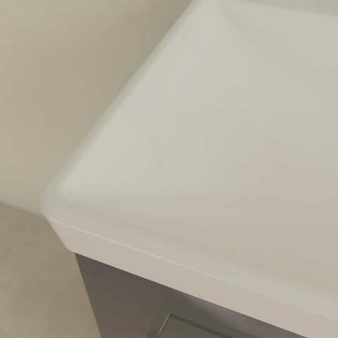 Villeroy & Boch Avento dubbele meubelwastafel - 120x47cm - 2 kraangaten - met overloop - White Alpine (glans wit) SW209499
