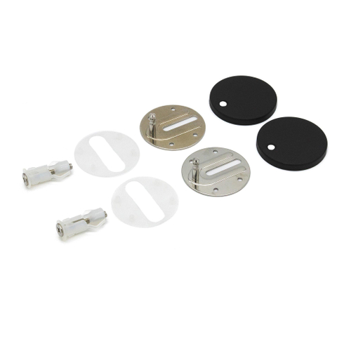 QeramiQ Dely kit de fixation - abattant WC - abattant WC - noir mat SW1102578