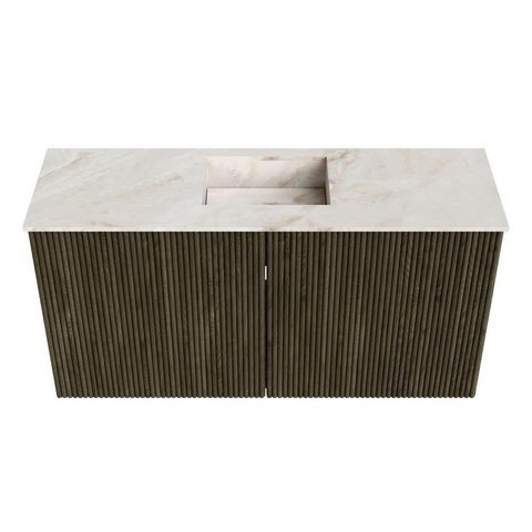 Mondiaz JOYA-DLUX Meuble de salle de bains 80cm - couleur Shadow - Vasque FAYE position Milieu Sans trou de robinet couleur Frappe. SW1422674