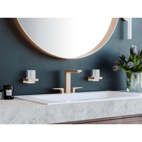 Hansgrohe Metropol Wastafelkraan - 160 met push open waste - met voorsprong vaste uitloop 15.2cm - geborsteld brons SW358664